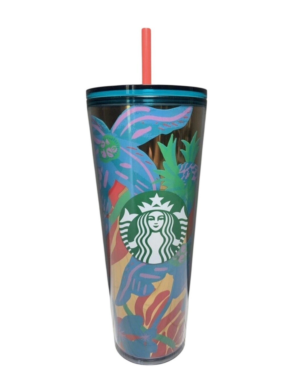 Starbucks Acqua Terra Floral Tumbler Summer 2022 Venti 24 oz